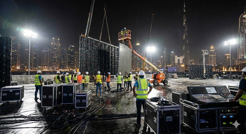 led screen installer