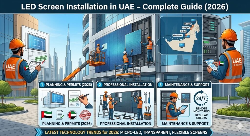 LED Screen Installation in UAE – Complete Guide (2026)