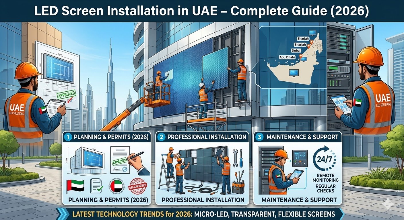 LED Screen Installation in UAE – Complete Guide (2026)