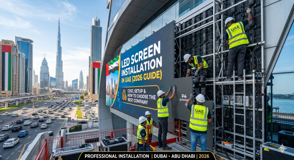 LED Screen Installation in UAE (2026 Guide) Cost, Setup & How to Choose the Best Company